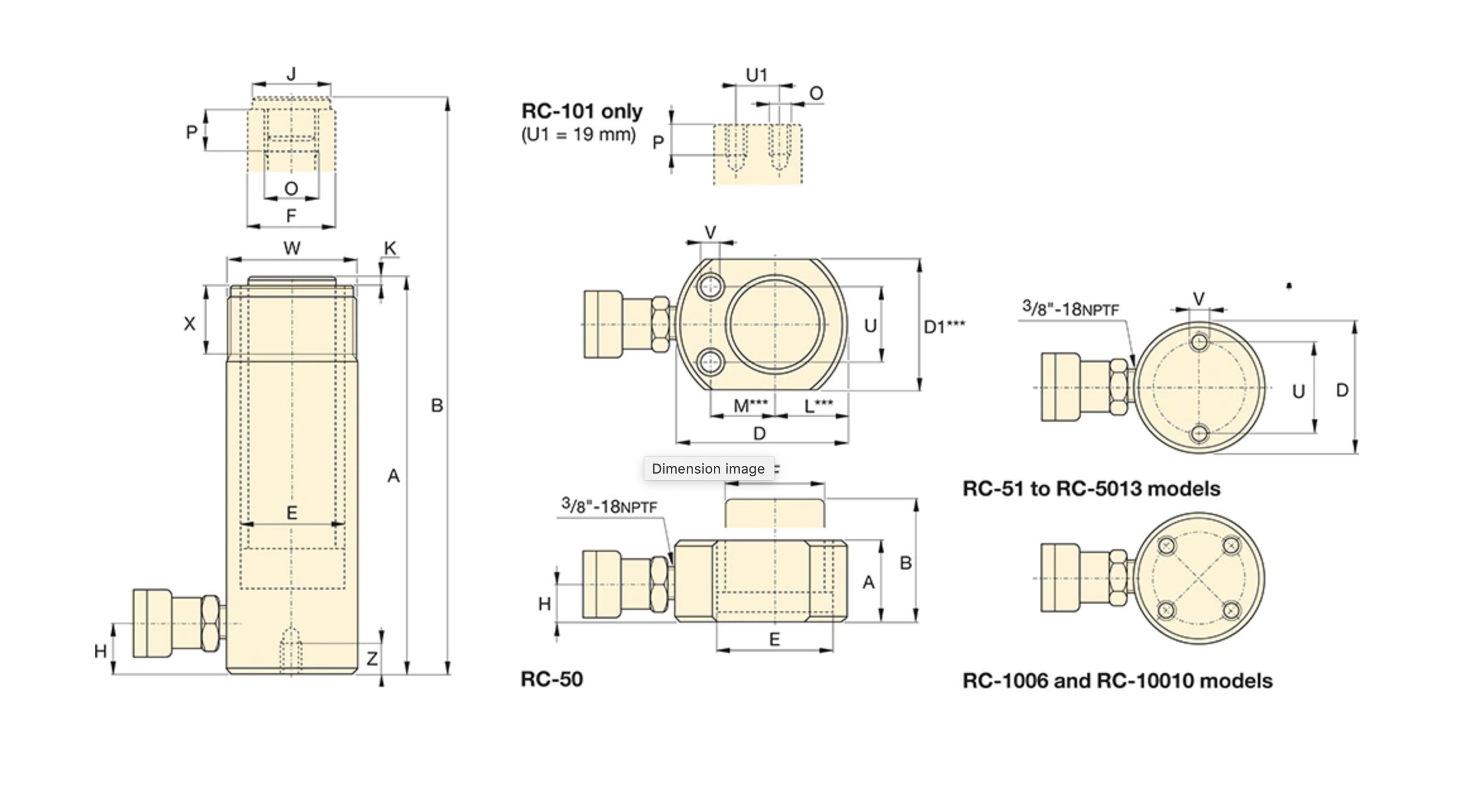 CILINDROS HIDRÁULICOS DE 10 A 100